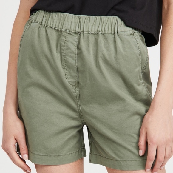 NWT Pistola Beverly Pull On Chino Shorts In Colonel Wash Green - Picture 4 of 9